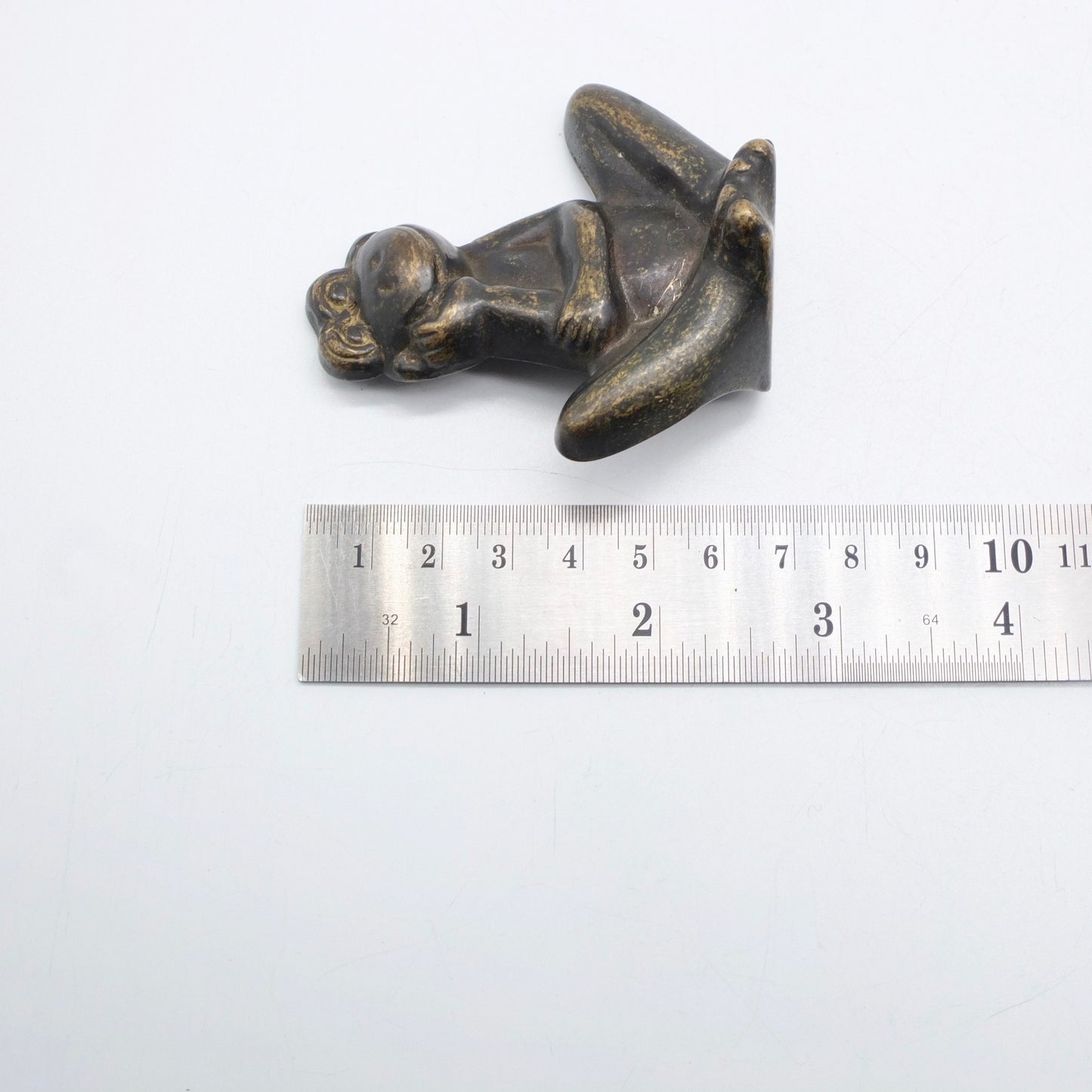 Vintage Brass Frog, Frog lovers, Frog figurine, Metal Frog, vintage frog
